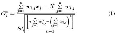 Mathematics for the Gi* statistic